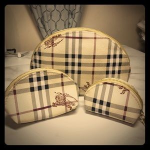 NWOT, Triple Make-up Bag Set, Designer Style!!